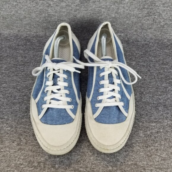 ✅Calvin Klein TRICKY Casual Leather/Fabric Blue/White Sneakers Men's 10M Skater - Picture 6 of 10
